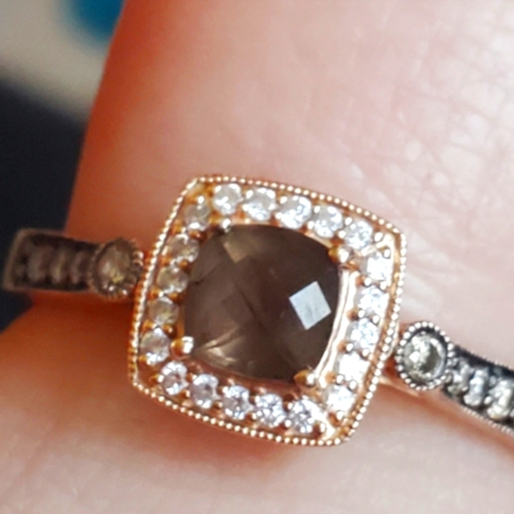 LeVian 14k Rose Gold 1ct Chocolate & Diamond ring
